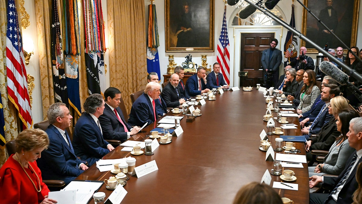 President Trump and his Cabinet meet