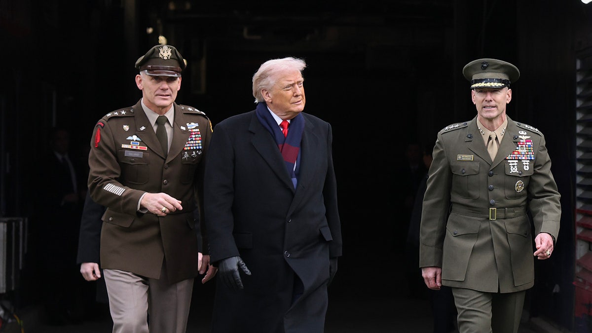 Trump entering Army-Navy game