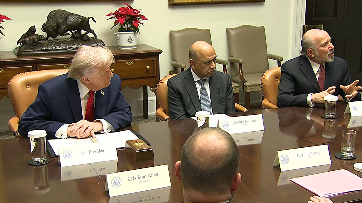 President Trump at a meeting at the White House.