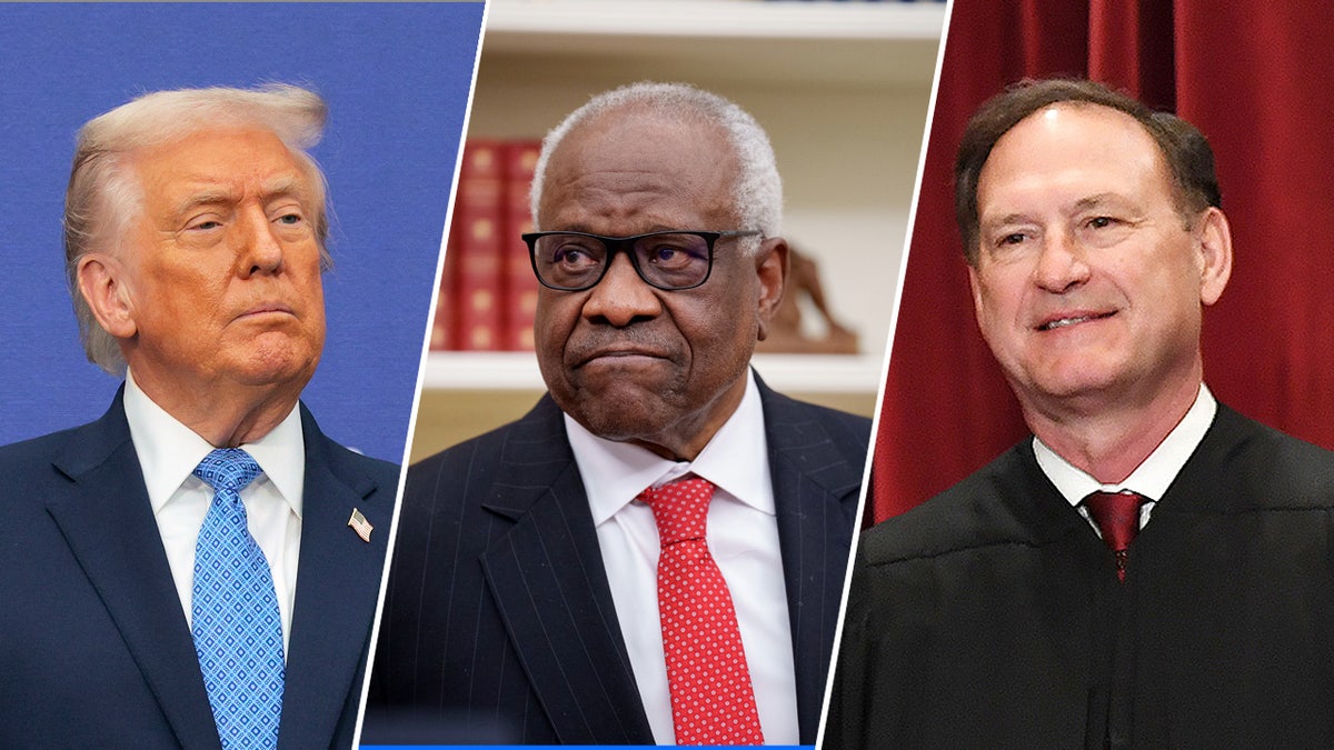 Donald Trump, Clarence Thomas and Samuel Alito