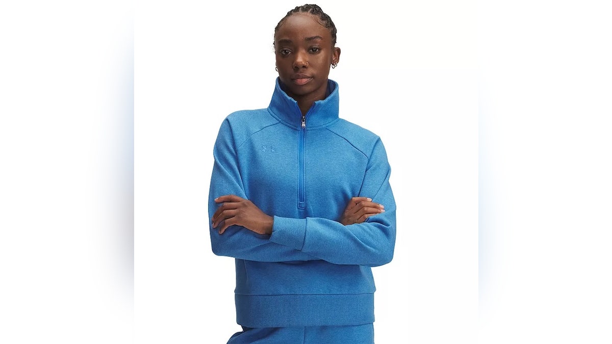 This easy-to-wear fleece top is a good layering option.