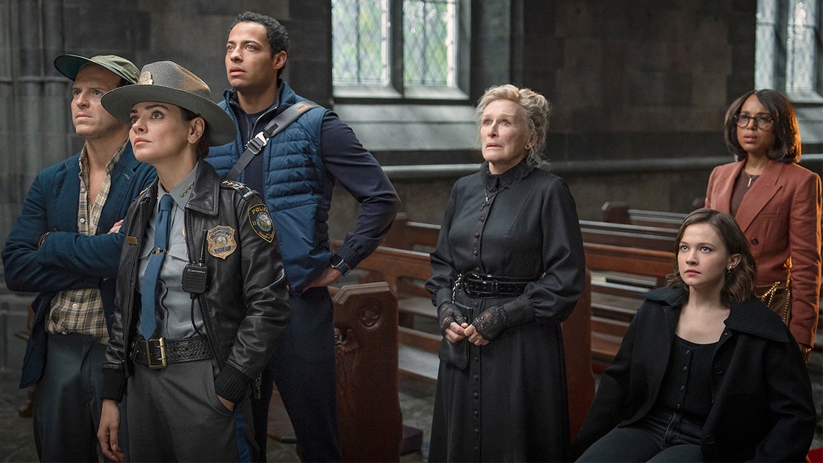 The cast of "Wake Up Dead Man: A Knives Out Mystery."