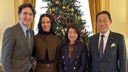 Katy Perry joins Justin Trudeau for high-profile diplomatic lunch meeting with former Japanese prime minister