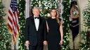 Trump and first lady go all black for official White House Christmas portrait photo