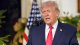 Trump speaking during prime time address
