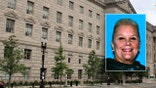Split image showing an FBI building alongside a photo of fugitive Mary Carole McDonnell