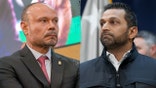 A side by side of Dan Bongino and Kash Patel