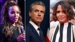 Sunny Hostin, Gavin Newsom and Halle Berry