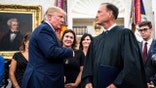 President Donald J. Trump greeting Associate Justice Samuel Alito in the Oval Office