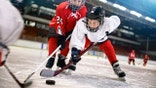 Youth hockey match