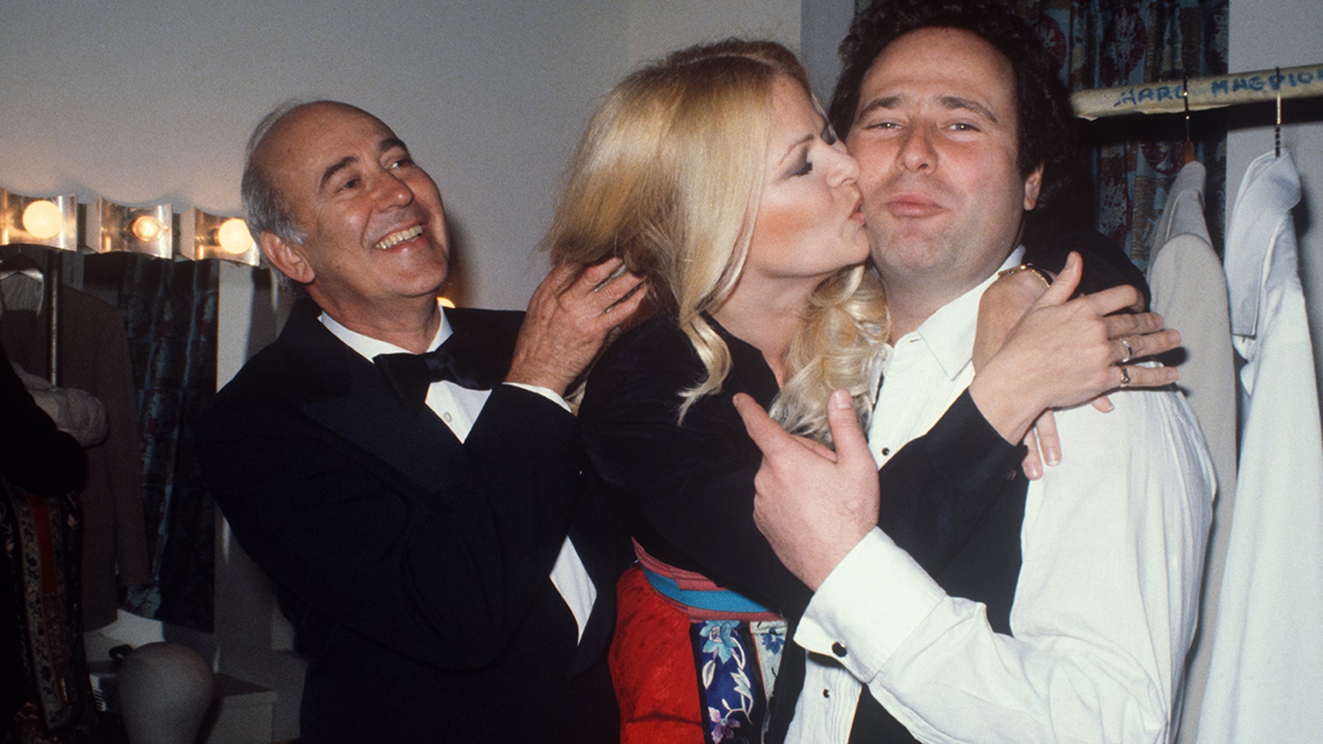 Rob Reiner with his dad, Carl Reiner and Sally Struthers