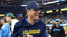Chargers' OT win over Eagles up there with birth of kids and marriage, Jim Harbaugh says