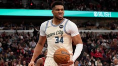 Giannis Antetokounmpo's late-game dunk nearly causes brawl between Bucks, Bulls players