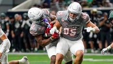 UNLV tight end tackles teammate on goal line in bowl game disaster