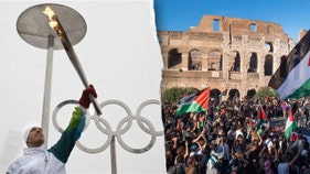 Police in Italy stop pro-Palestinian protesters from disrupting Olympic torch relay - Fox Business News