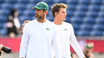 Ex-Jets QBs Aaron Rodgers, Zach Wilson reconnect on field after recent weddings - Fox News