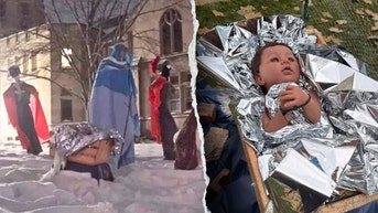 Liberal church sparks outrage with baby Jesus zip-tied by 'ICE agents' in Nativity - Fox News