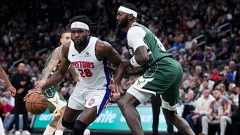 Pistons player removed from game after nose-to-nose confrontation with opponent - Fox News