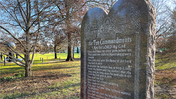 Ten Commandments monument returns to Kentucky state Capitol grounds after 40 years - Fox News