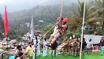 Travelers stranded in midair as sky-dining platform freezes in major mishap: See the video