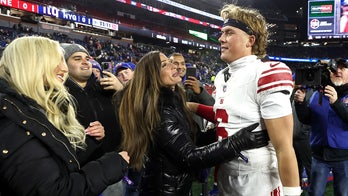 Romance rumors swirl around Jaxson Dart as model appears at Giants' game vs Patriots