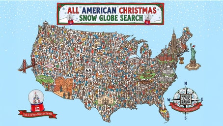 Play the All American Christmas Snow Globe Search and find all 10 globes!