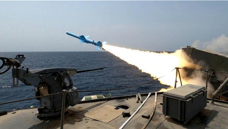 Iran fires ballistic and cruise missiles at simulated targets near Persian Gulf