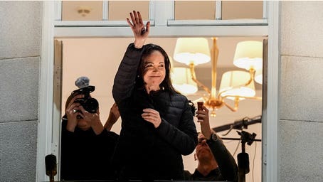 Venezuelan opposition leader Machado reappears in Norway after months in hiding