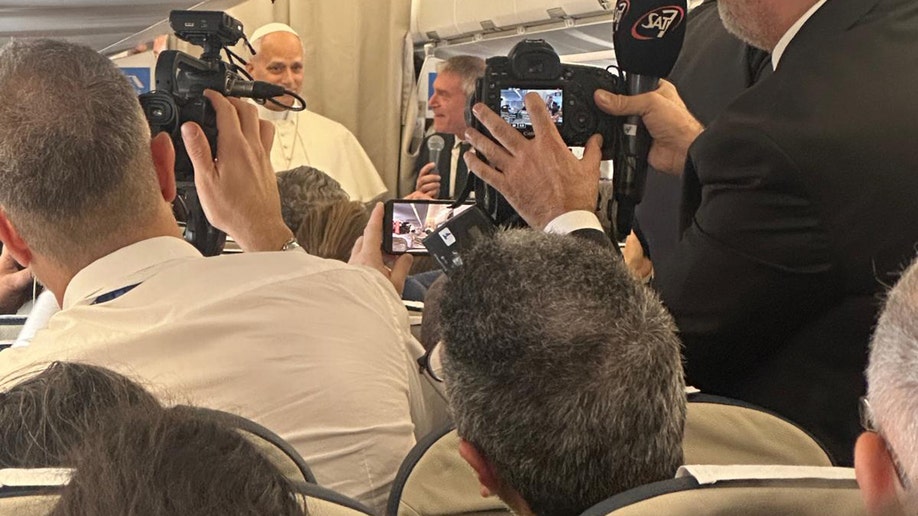 Pope Leo XIV visiting journalists connected  level   to Beirut.