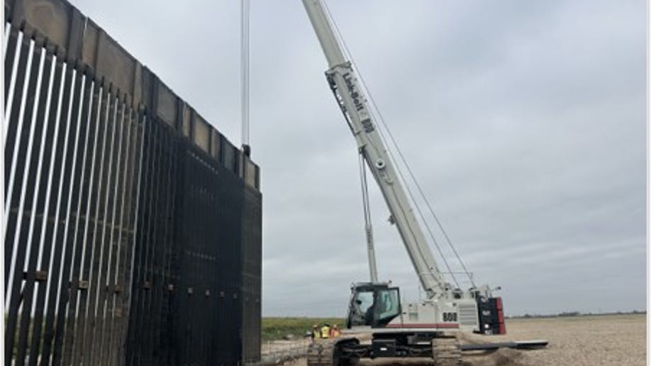 Rio Grande Valley border wall construction.