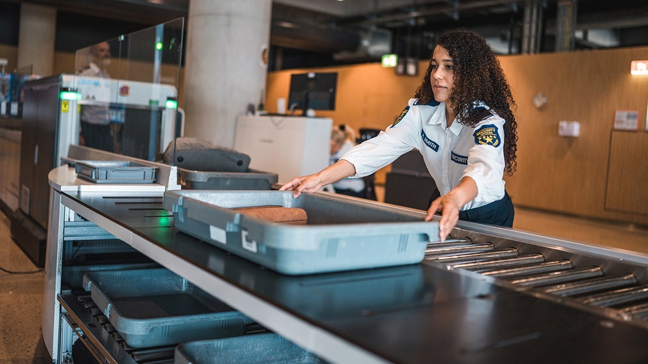 Viral video divides passengers about handling TSA security bins or not after screening
