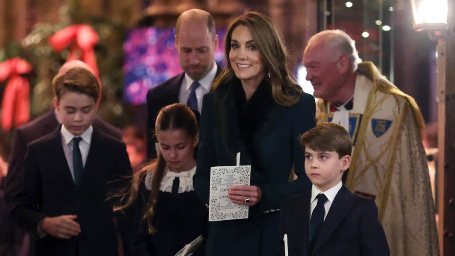Princess Kate and family shine at Christmas carol service; Andrew's daughters miss event