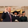 Donald Trump takes the oath of office