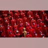 Members of the clergy attend the funeral Mass of Pope Francis