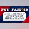Apollo 12 was struck by lightning twice just seconds after launch