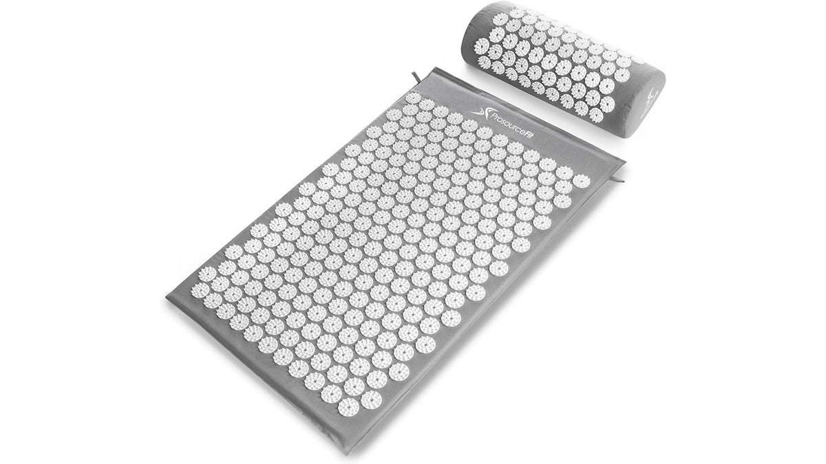 Ease neck and back tension with this acupressure mat.