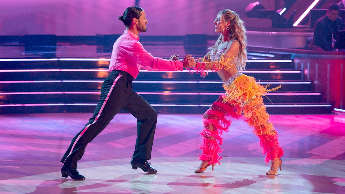 Alix Earle and Valentin Chmerkovskiy on Dancing With The Stars