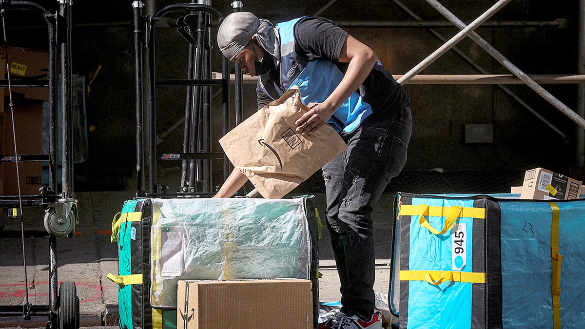 Amazon Delivery Worker in New York City
