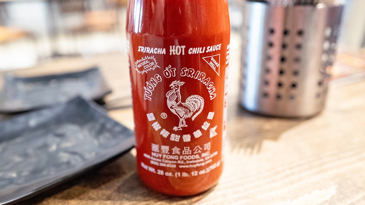 Sriracha bottle