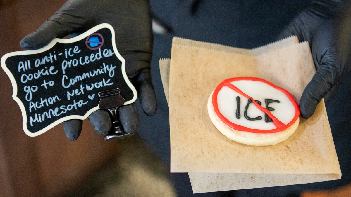 Photo showing anti-ICE cookie