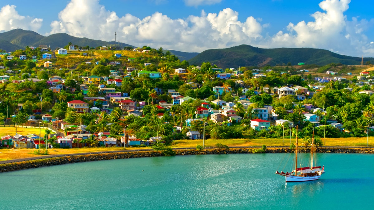 antigua harbor aerial view