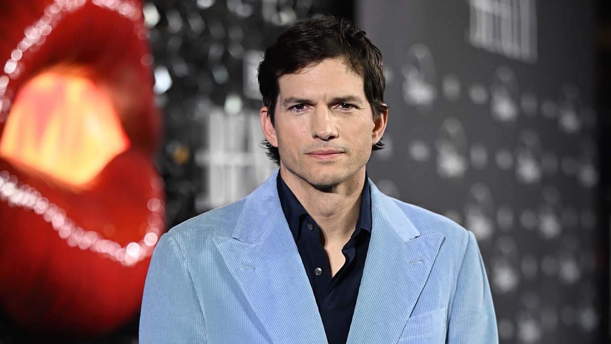Ashton Kutcher poses at the UK premiere of The Beauty at Odeon Luxe West End in London on January 16, 2026.