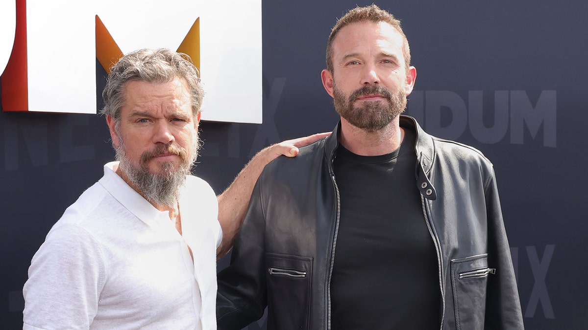 Ben Affleck and Matt Damon in Los Angeles at Netflix Tudum 2025 in May 2025.