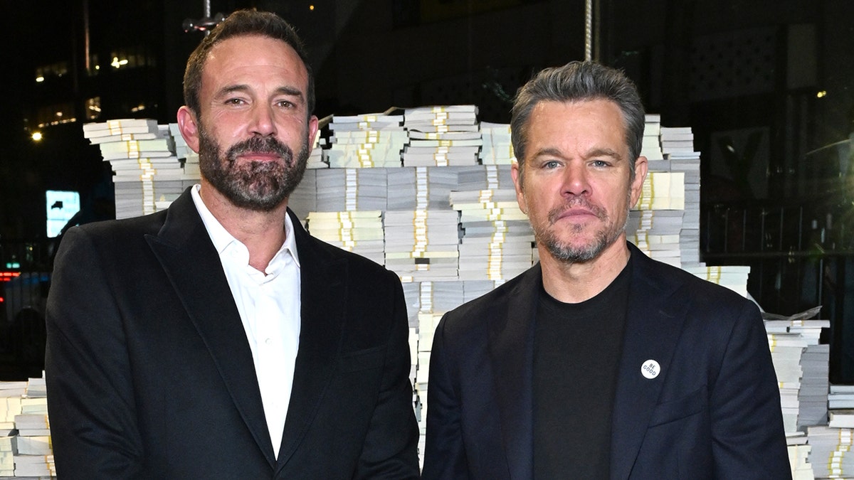 Ben Affleck and Matt Damon at the New York premiere of "The Rip" in January 2026.