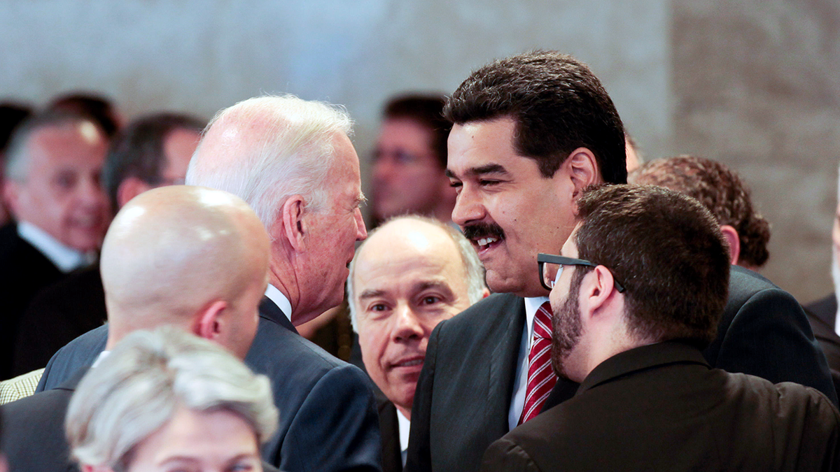 El entonces vicepresidente Biden Nicolás Maduro