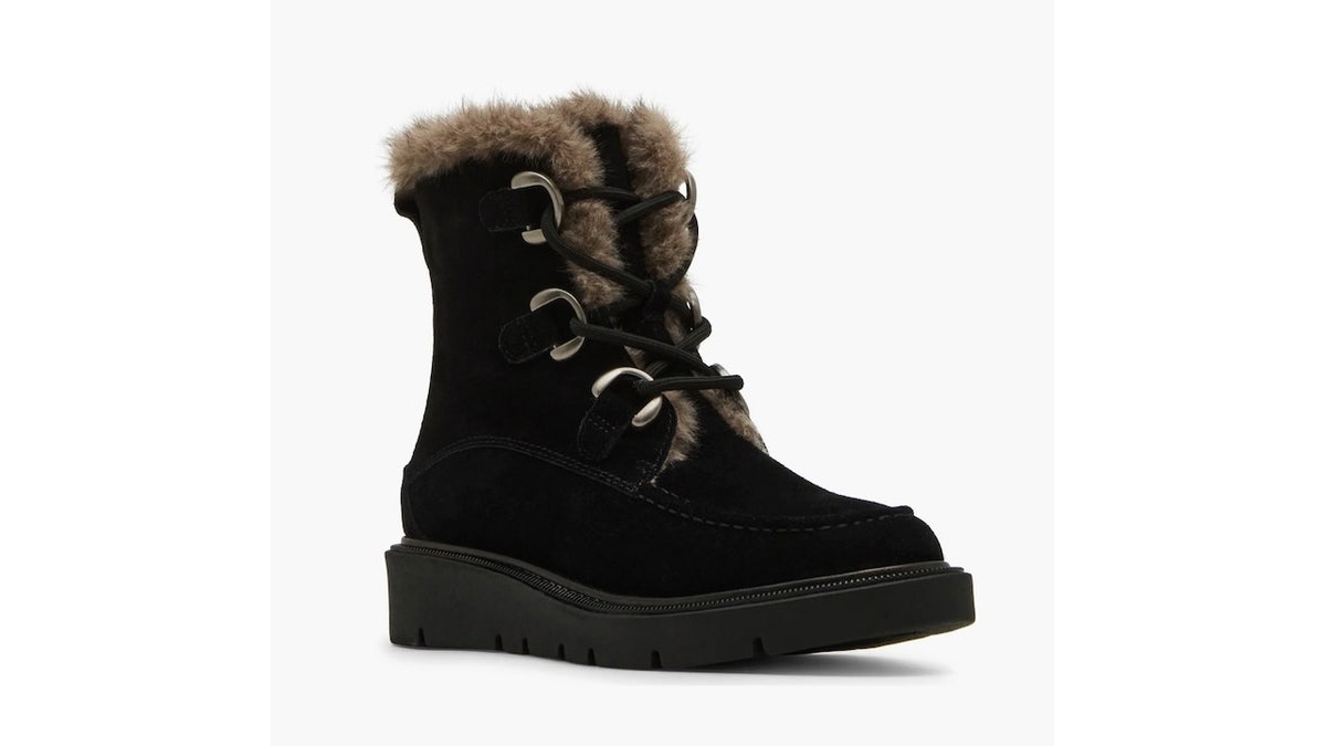 Looks stylish in these functional winter boots.