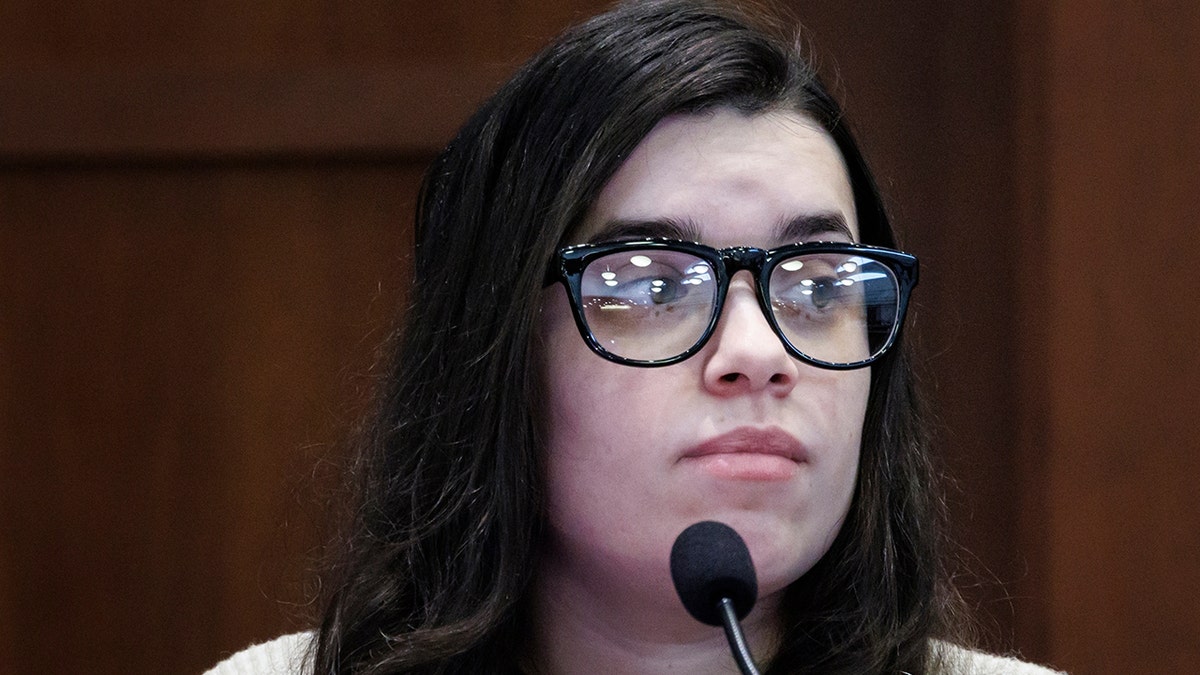Juliana Peres Magalhães testifies in Brendan Banfield's trial in a Virginia courtroom