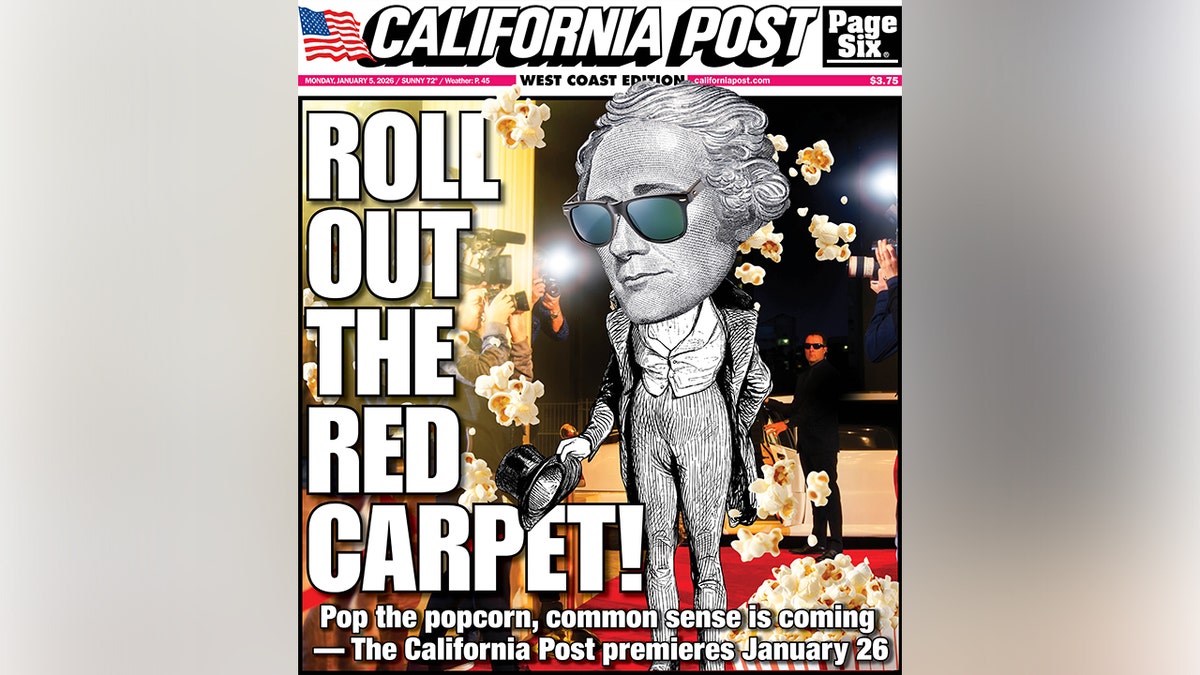 The California Post, a sister publication to the New York Post, will officially arrive on January 26, the company announced on Monday.