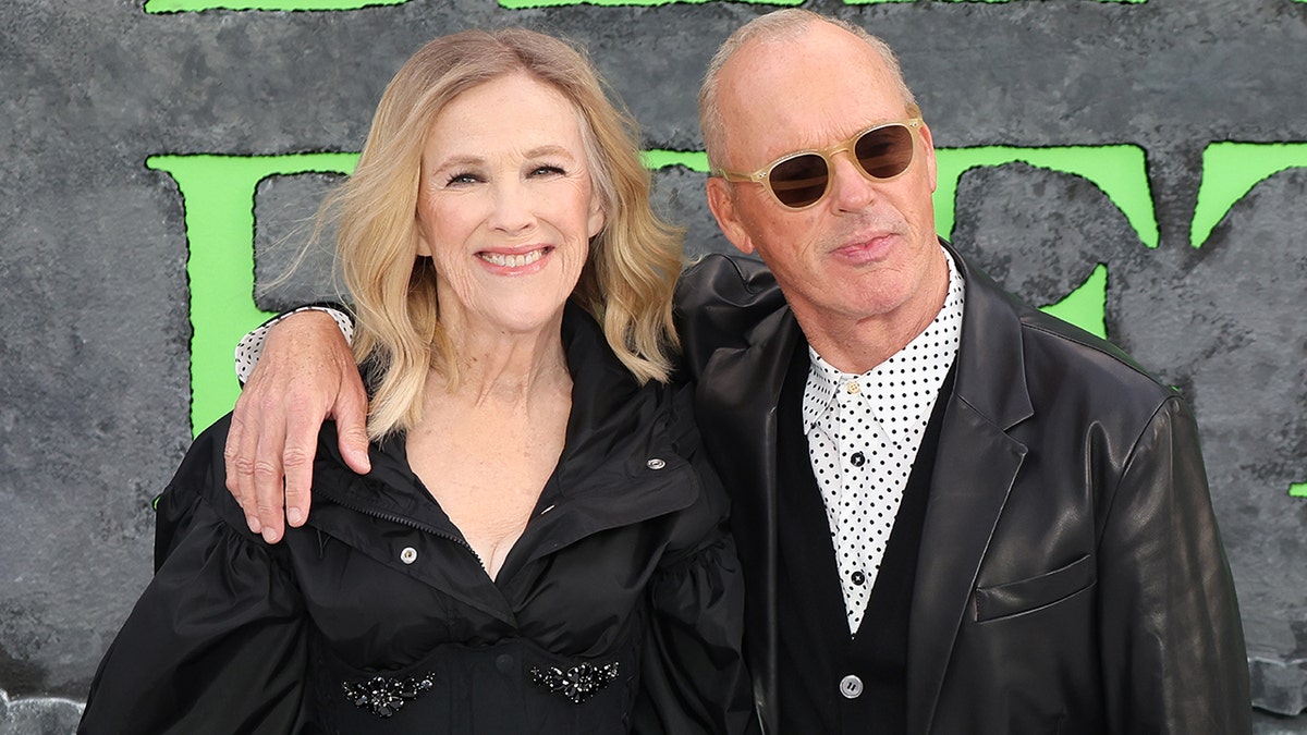 Catherine O'Hara and Michael Keaton at the premiere of "Beetlejuice Beetlejuice" in London in August 2024.
