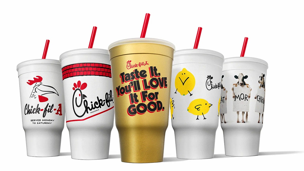 New Chick-fil-A promotional cups.